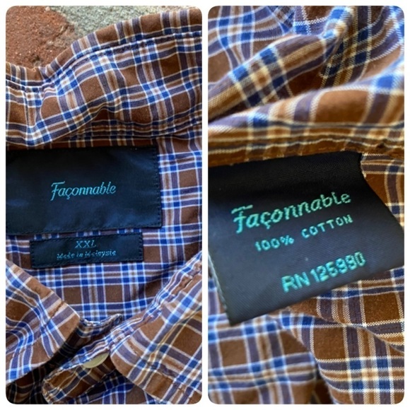 Faconnable XXL plaid shirt - Picture 3 of 7